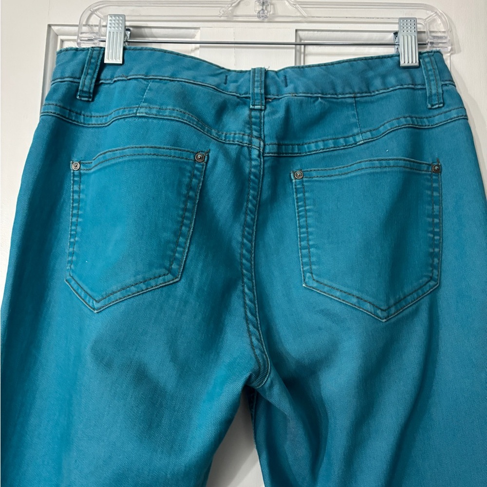 Free People Straight Leg Jeans - Turquoise - Size 28 - Picture 4 of 5